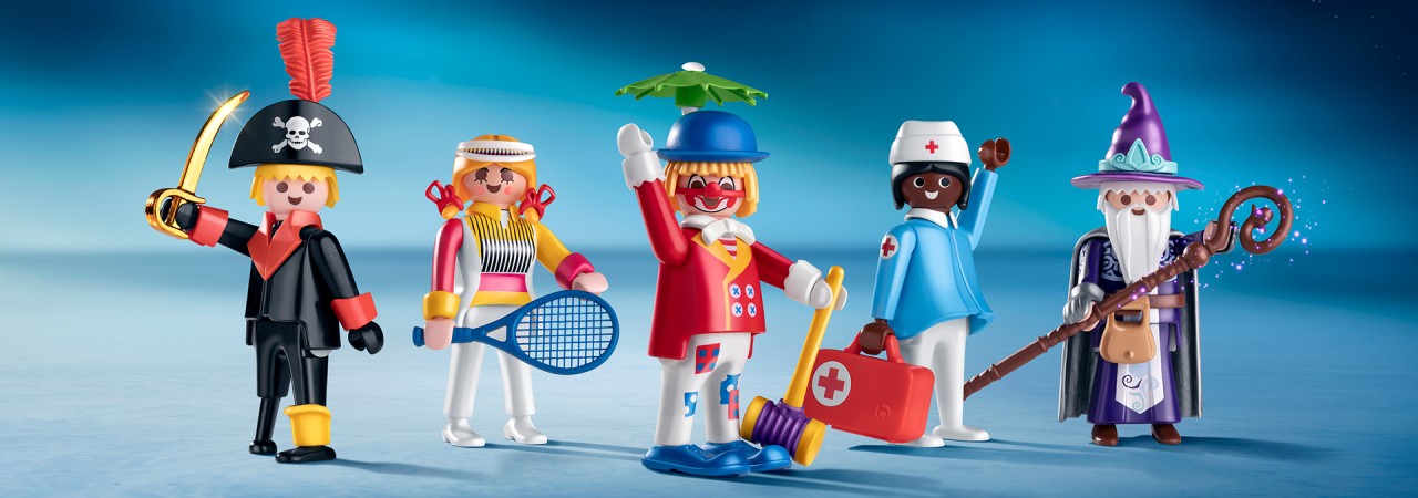 Fünf Playmobil-Figuren