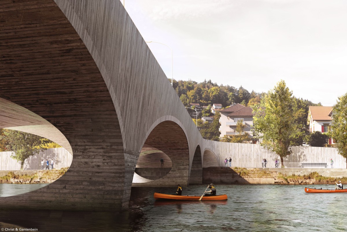 Aarebrücke, Uferweg, Sicht Richtung Norden