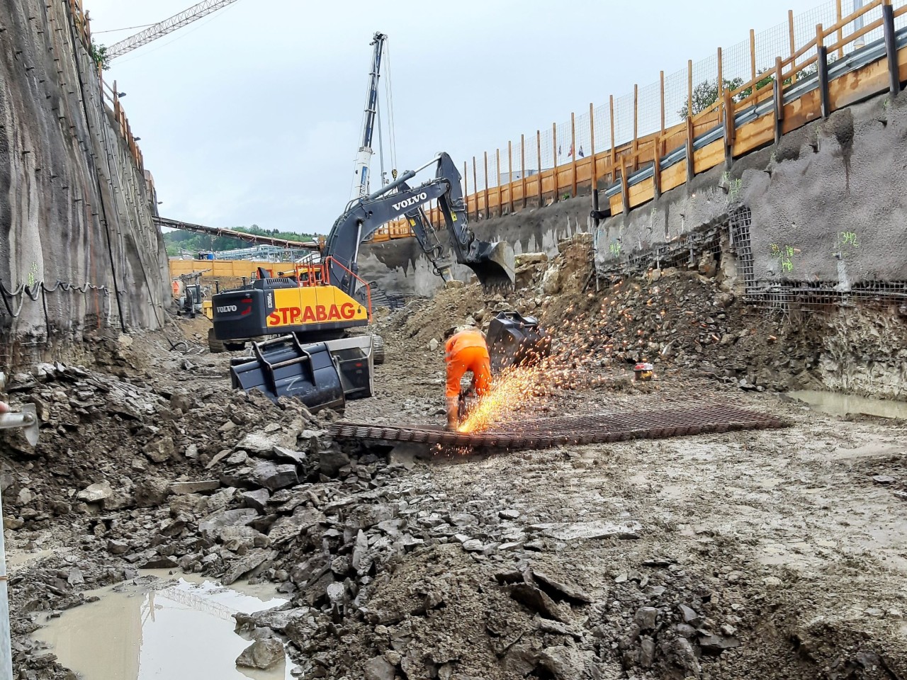 Armierungarbeiten Baugrubensicherung 