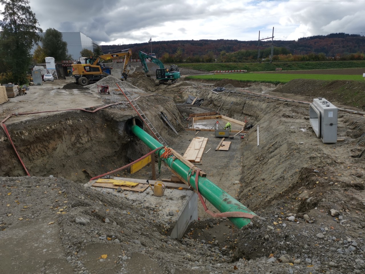 Der bestehende Hochwasser-Entlastungskanal wird verlegt