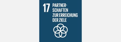 Logo SDG 17: Partnerschaften zur Erreichung der Ziele