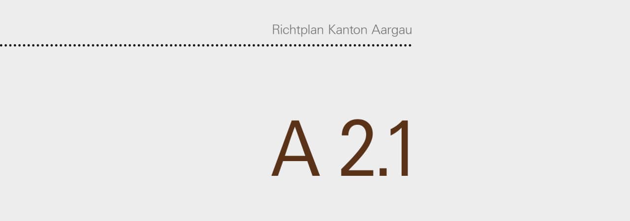 Kopfbild zur Anpassung des Richtplan­kapitels A 2.1